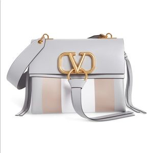 ❌SOLD❌ Valentino Small V-Ring Leather Shoulder Bag